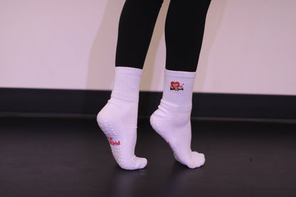 V-Day Sock - Pilates Grip Sock